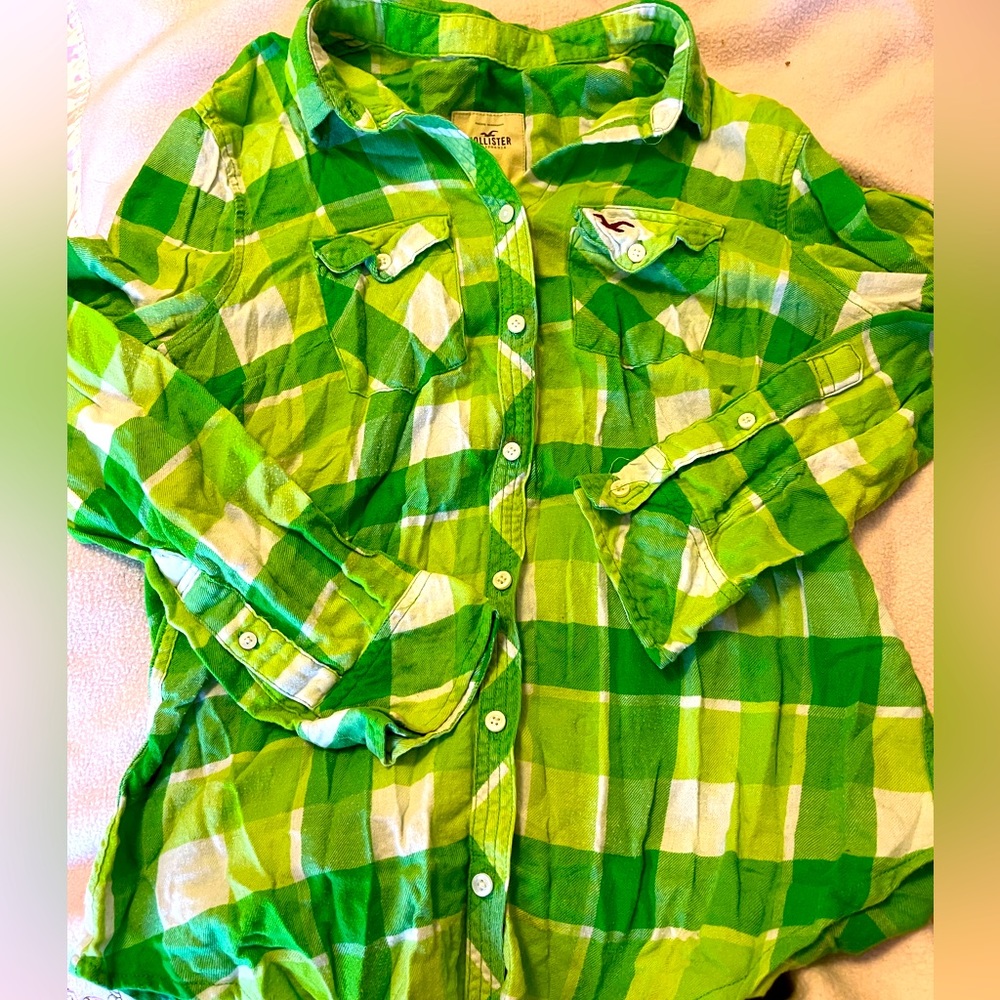 Hollister Ladies Lightweight Flannel Size Medium